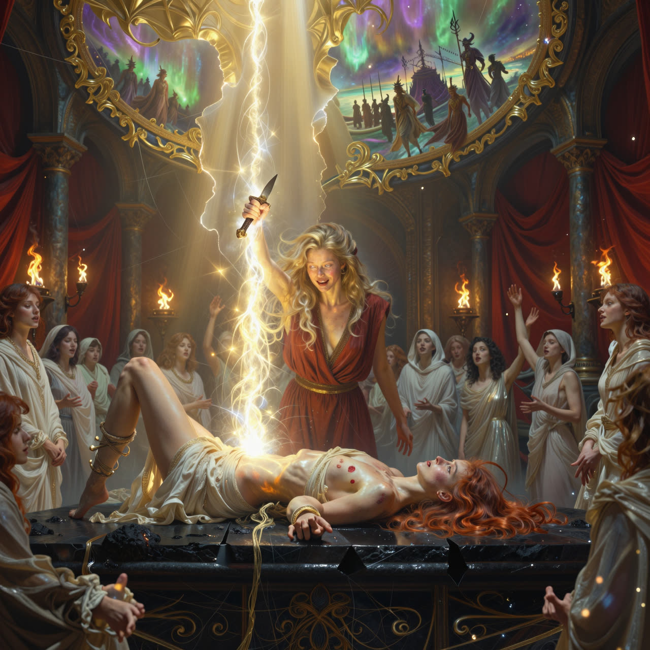 The altar — the rift opens