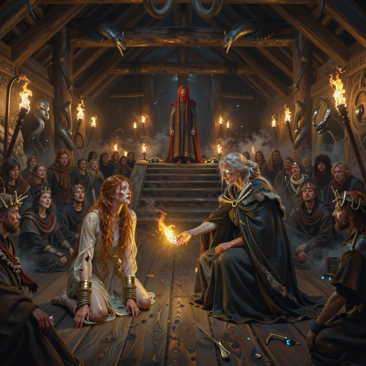 The Völva in the great hall