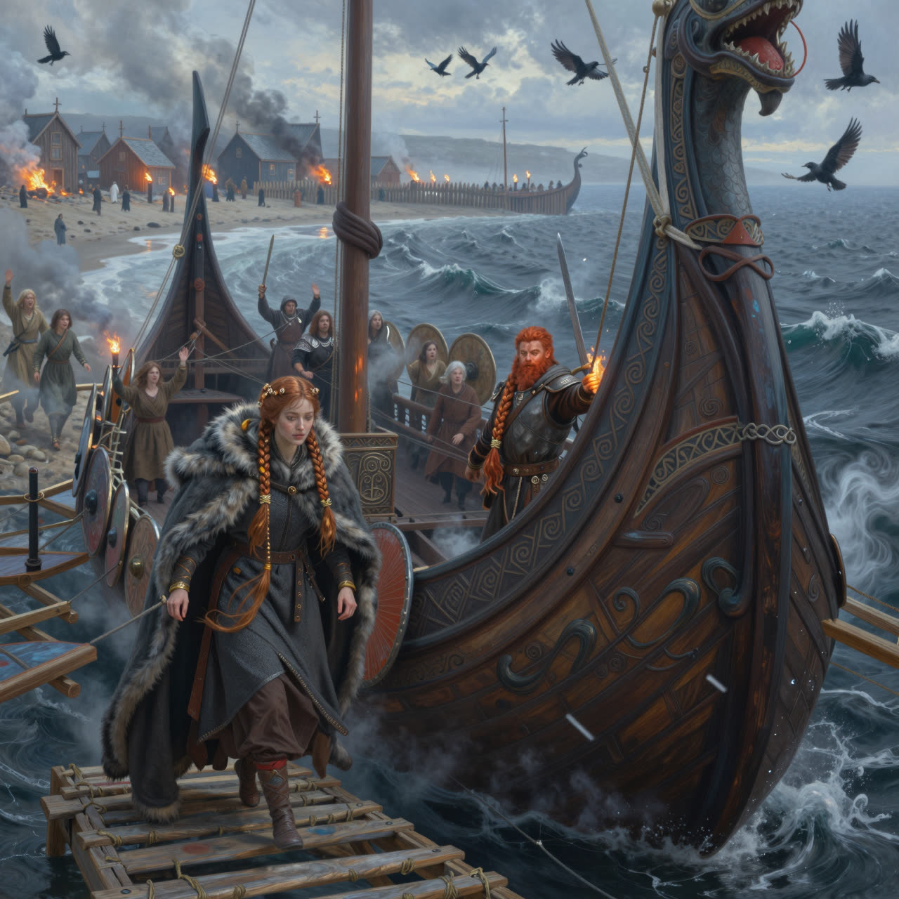 The drakkar at dawn