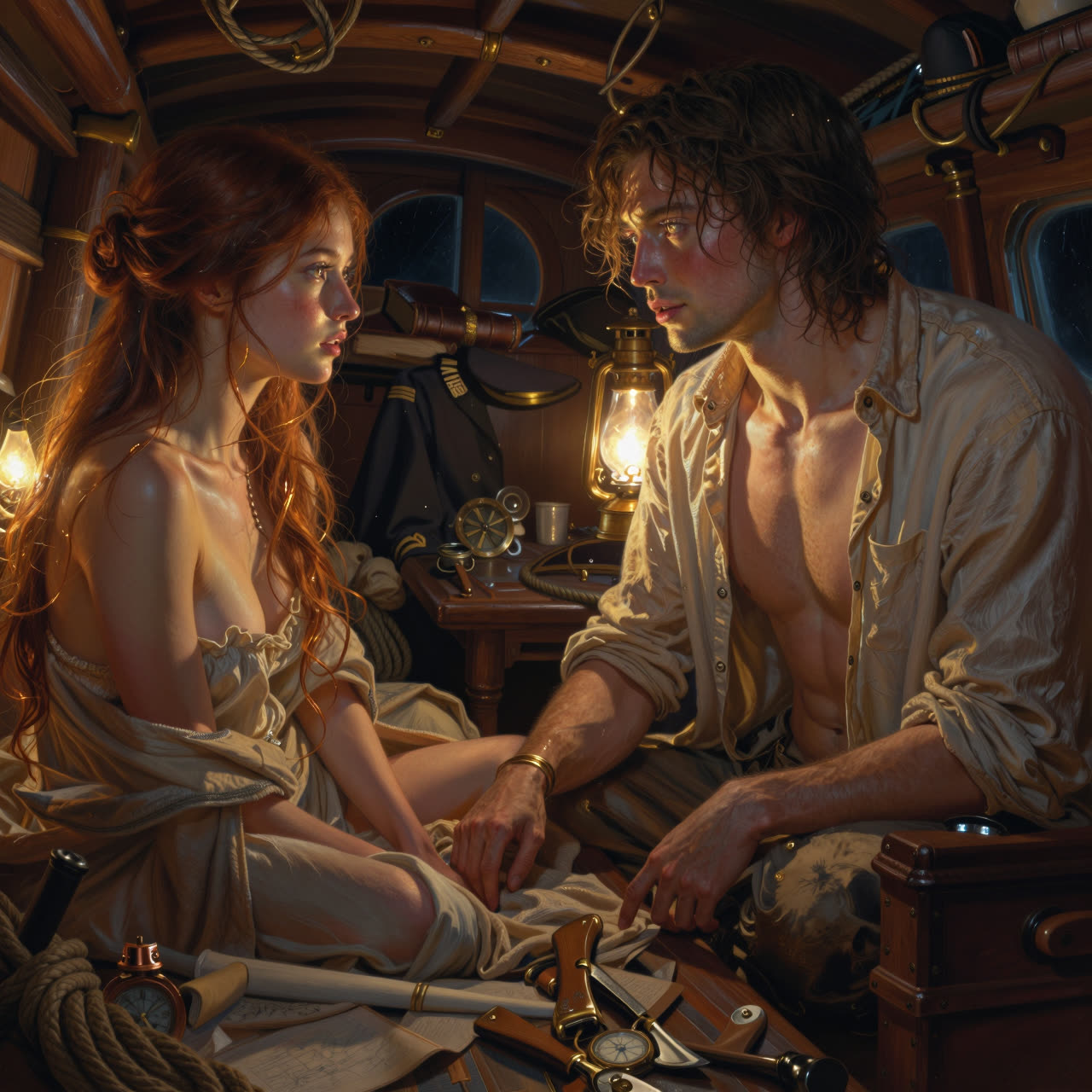 In the captain's cabin